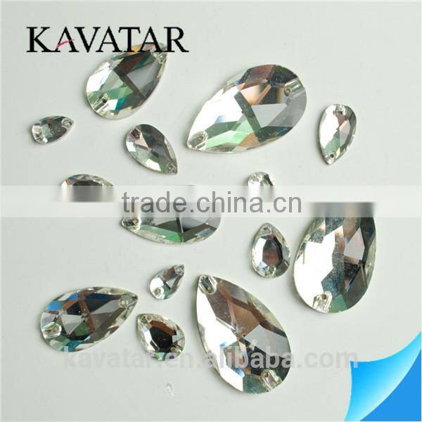 2015 Hot sales! crystal sew on rhinestone trimming/rhinestone button