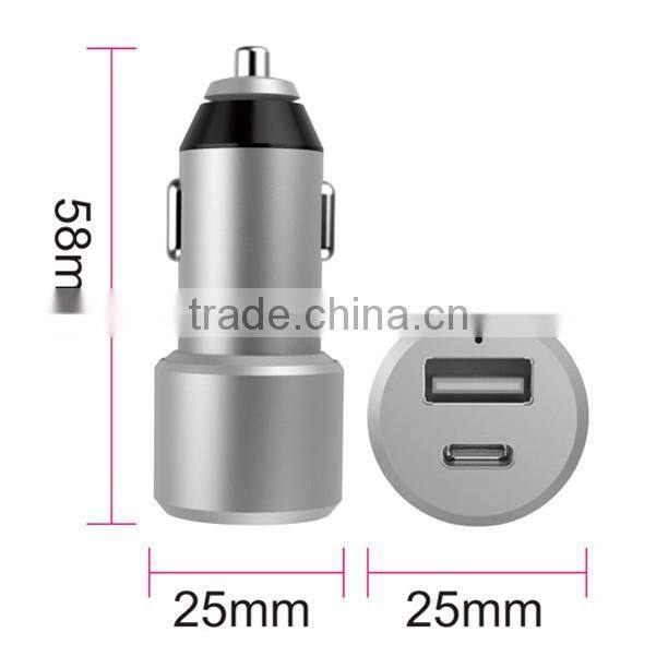 Promotional Three Port Usb Car Charger,Wholesale Usb Car Charger Adapter,12v 2a Output Metal Usb Car Charger