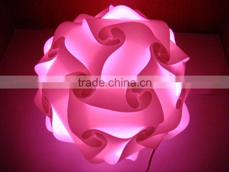 Modern Contemporary DIY Elements IQ Jigsaw Puzzle Lamp Shade Ceiling Pendant Lamp Ball Light Lighting