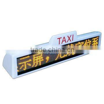 Digital advertising light weight rolling message led taxi board