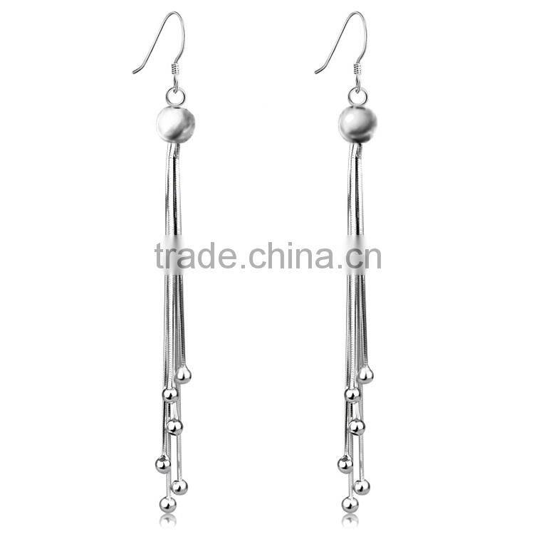 2015 new trend tassel earrings !beads earrings ! 18k gold jewelry wholesale earrings !