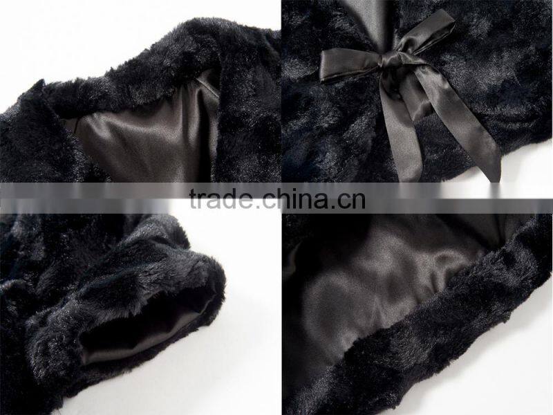 2016 Spring Autumn Kids Children Imitation Wool Faux Fur Coats For Little Girl