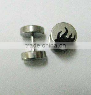 Fashion batman logo acrylic ear tunnels plugs jewelry body piercing jewelry