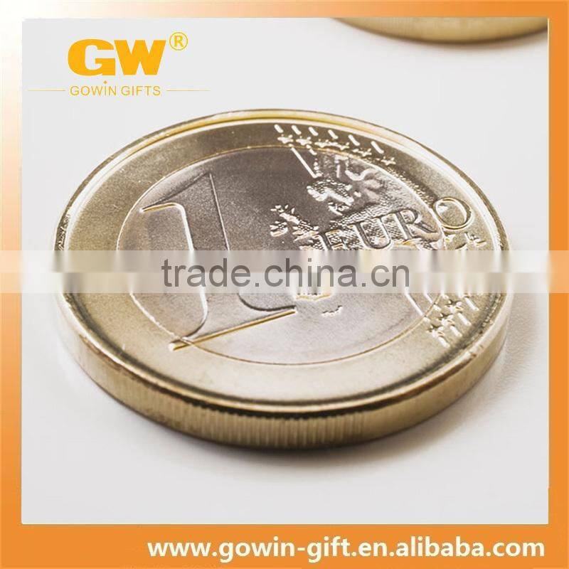 Zinc alloy casting engraved customized blank silver coin