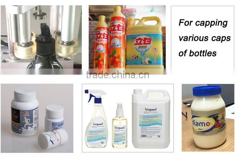 Automatic flip off capping machine for bottles