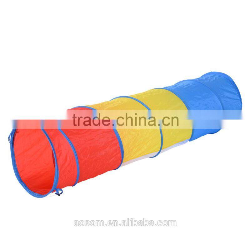 PawHut Red/Blue/Yellow Exercise Cat Tunnel