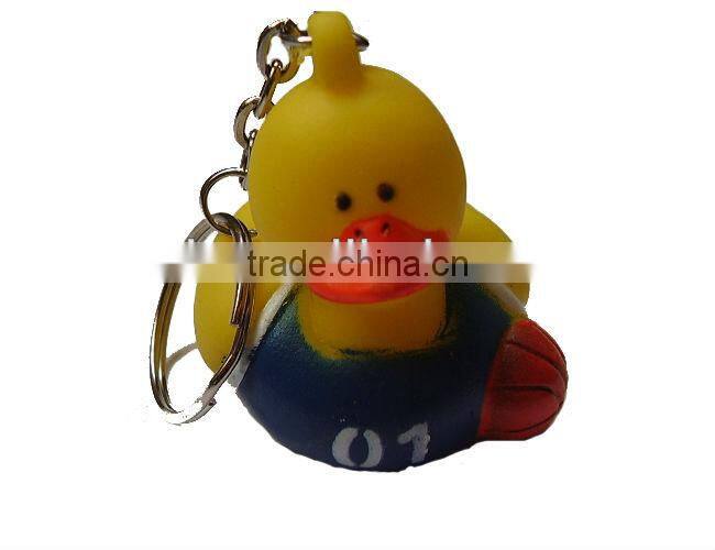 plastic rubber duck keychains