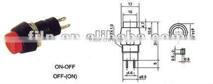 push button switch FL6-006 double pole double throw emergency
