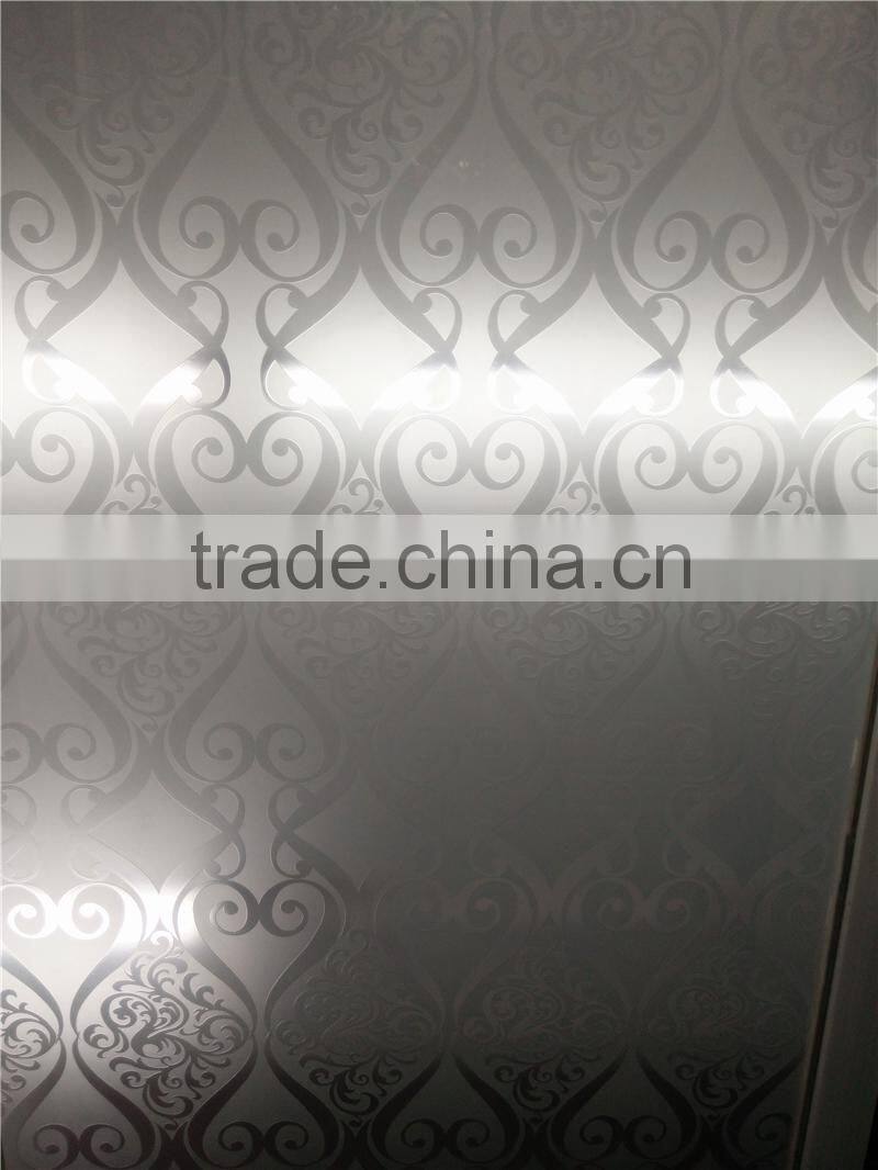 biggest art glass factories in china 4mm shower Art Glass