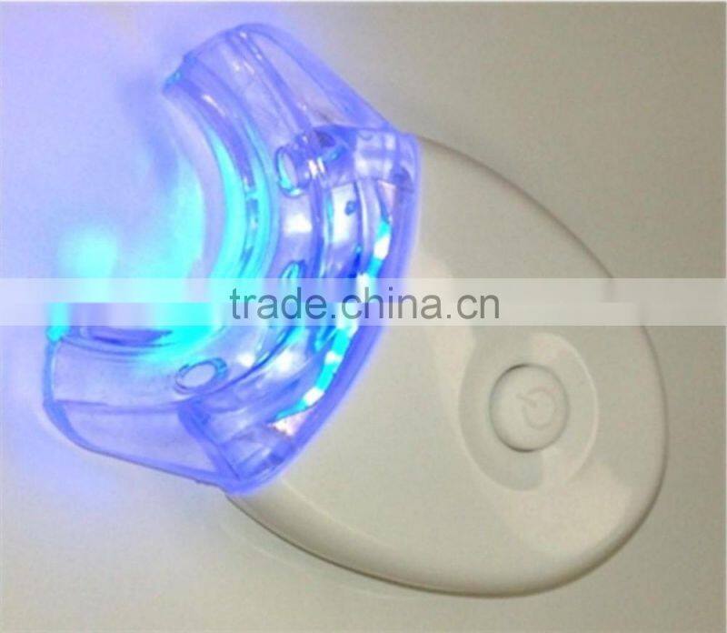 Blue light teeth whitening led light portable home use teeth whitening lamp with tray