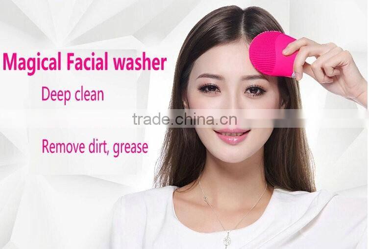 Face Wash Brushes Machine Soft Silicone Facial Brush Cleanser Waterproof Design Health Beauty Face Women Cleansers