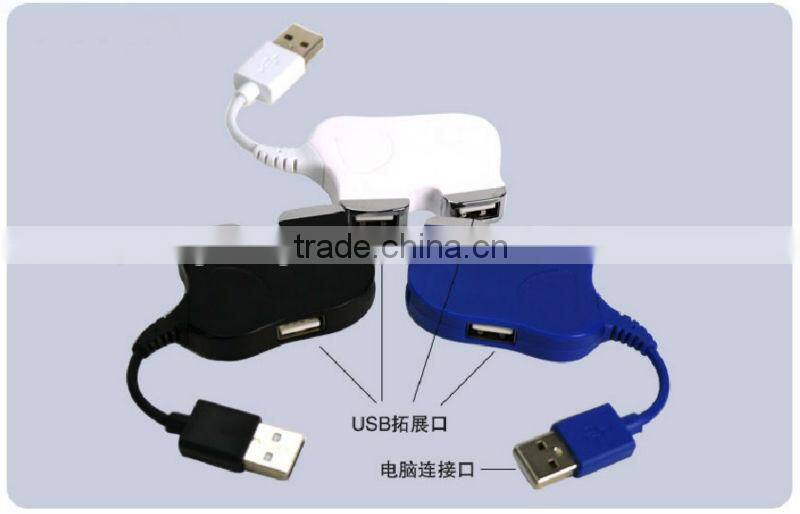 Novelty elephant USB hub/cute animal usb hubs/4ports 2.0,cheap promotional gift