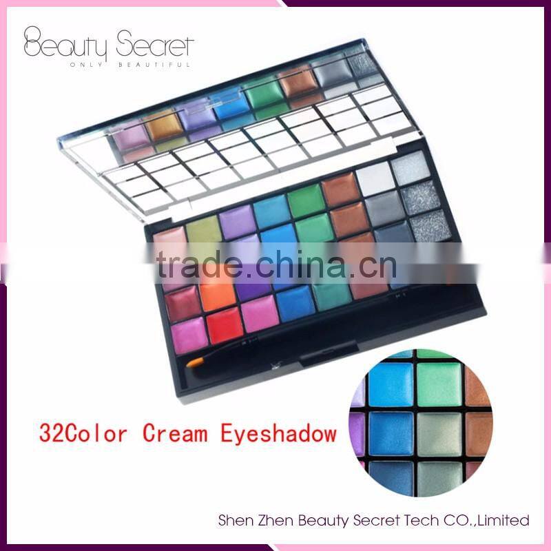 Hot selling eyeshadow With Private Label cosmetics 32 colors Eye Shadow gel
