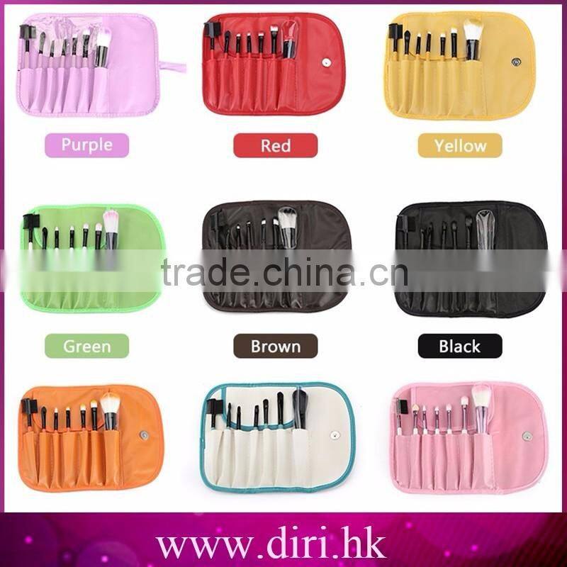 2016 Hot Professional Goat Hair 7Pcs Makeup Brush Set Tools Cosmetic Make Up Brush Set