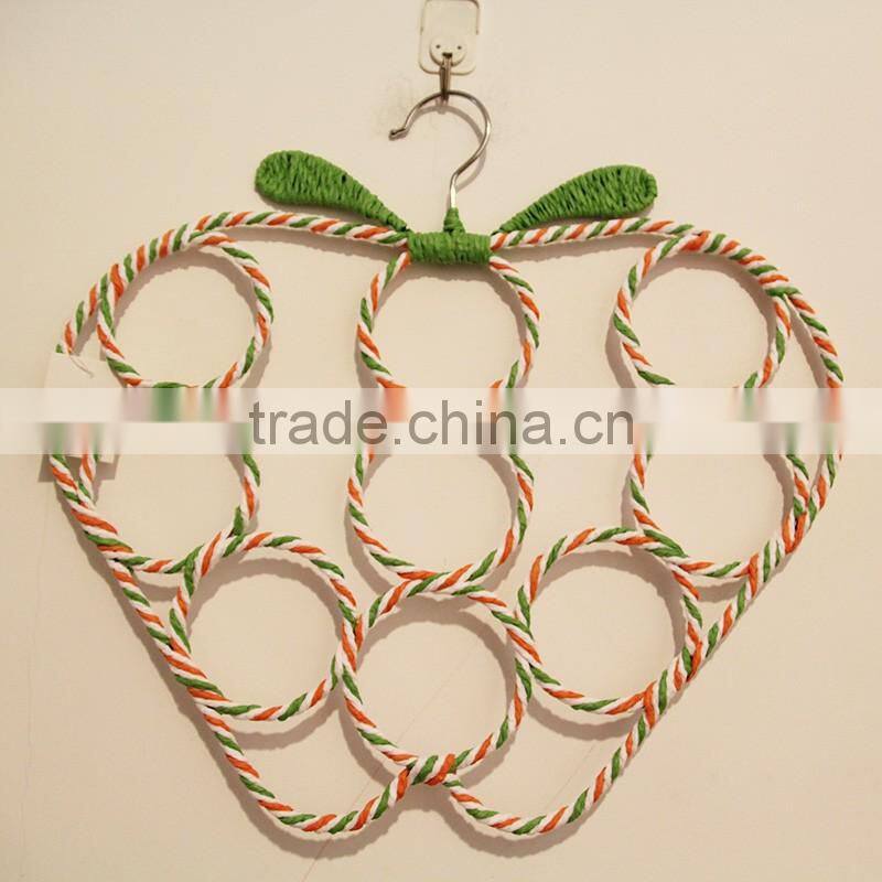 2016 NEW Style Apple-shaped circle made of paper 9 scarves scarf hanger racks for women scarf holder