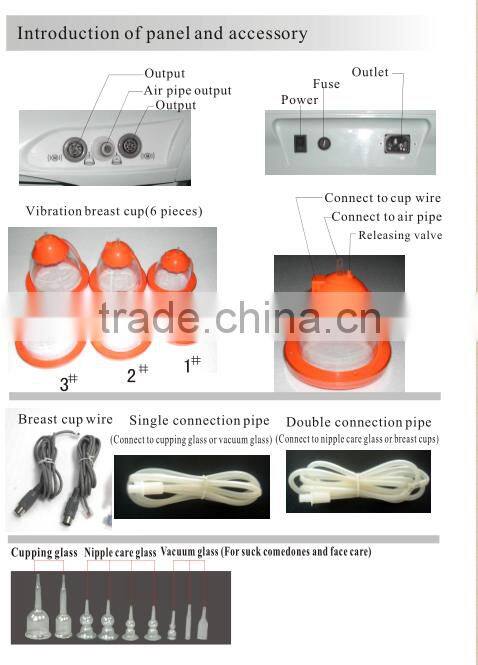Portable super electric vacuum breast enlargement breast enhancer machine
