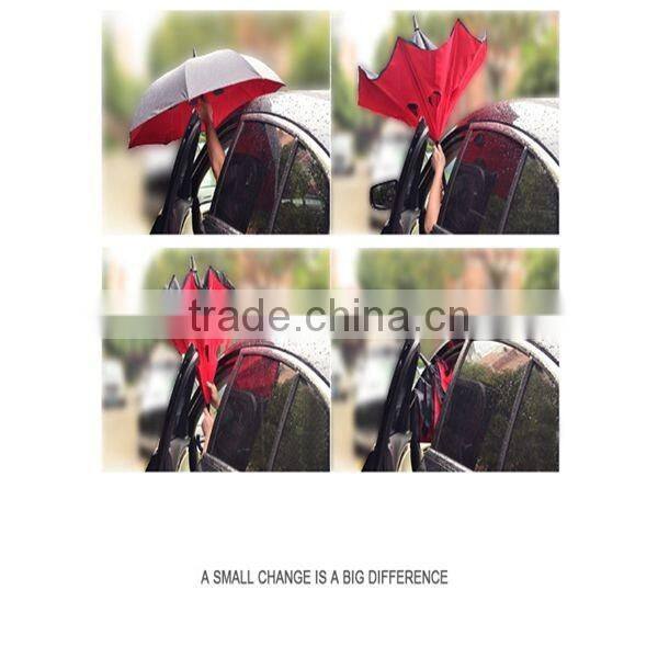 2016 Fashion Double C-shaped Phone-Brella Sunny or rainy umbrella