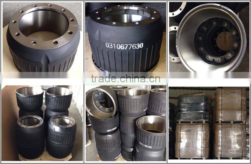 BPW type Heavy Duty 0310677630 Steel Truck Brake Drum