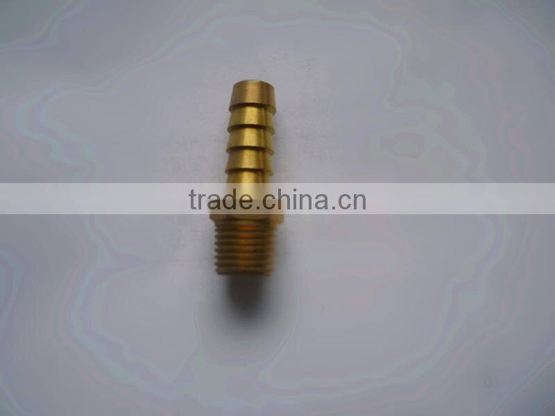 CNC american type brass NPT threaded male pex pipe hose fitting