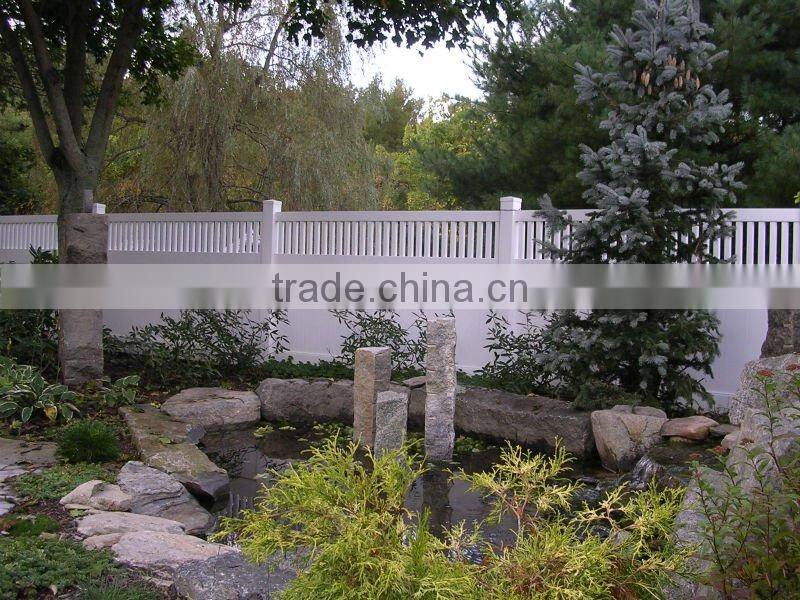 PVC Private Fence With Picket or Lattice