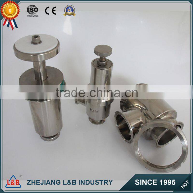 B22W stainless steel tri-clamped safety vavle
