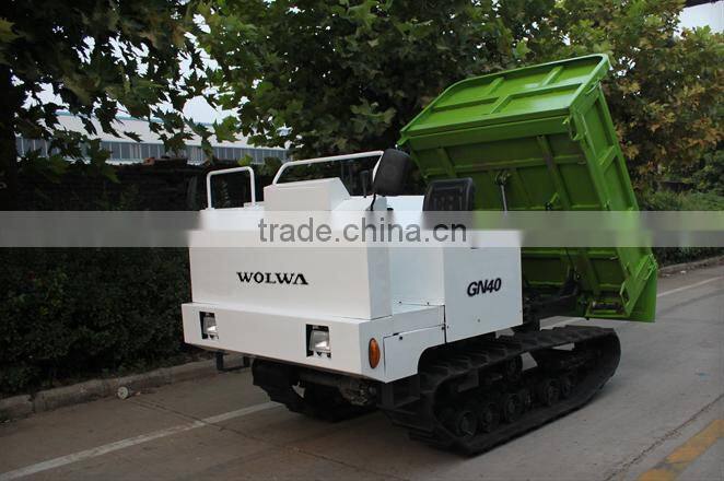 2 ton crawler walking mini dumper truck with good price