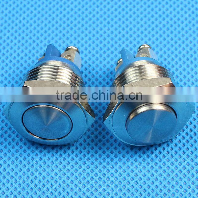 16mm flat head screw terminals waterproof switch