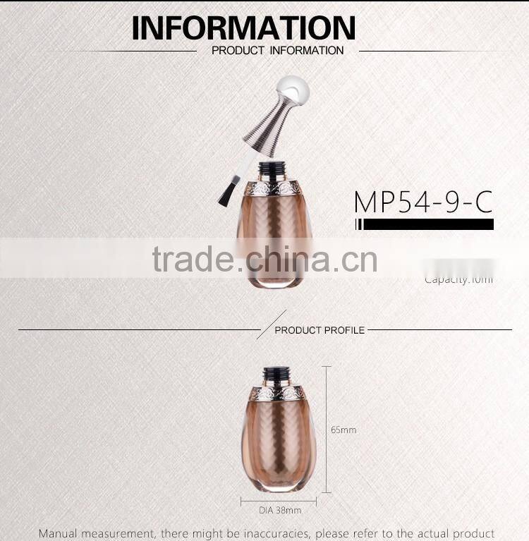 Women cosmetic high quality gel custom nail polish bottles