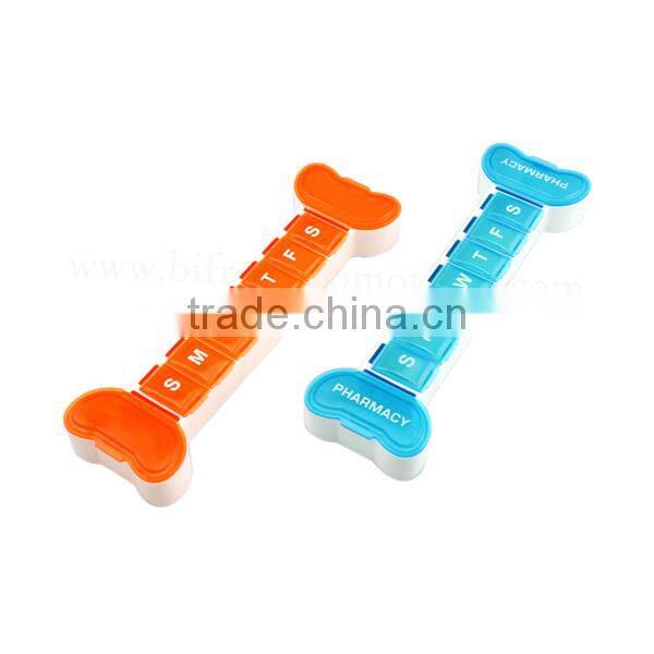 Bone Shape 7 Day Pill Box Medicine Box