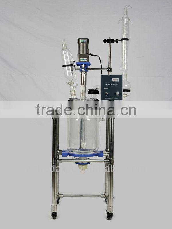20L jacketed glass reactor
