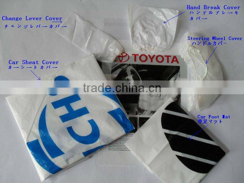 PE disposal seat covers for car