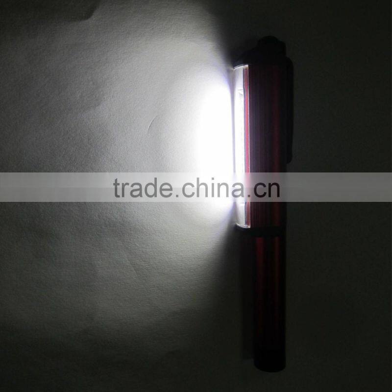 Aluminum Powerful COB Pen Light With Magnet
