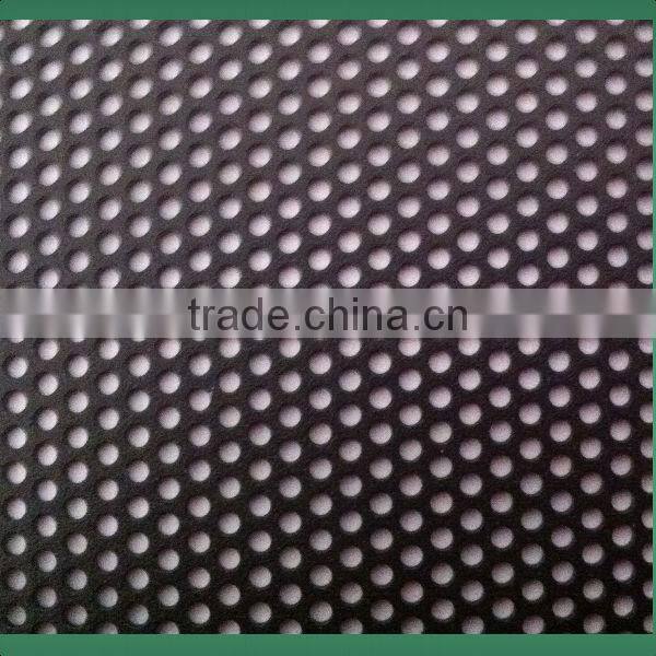 High Security Polyester Coated Black color Alu-Gard Perforated Mesh Screens