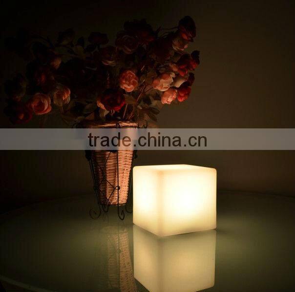 10x10x10cm Decorative multi color changing rechargeable led table lamps