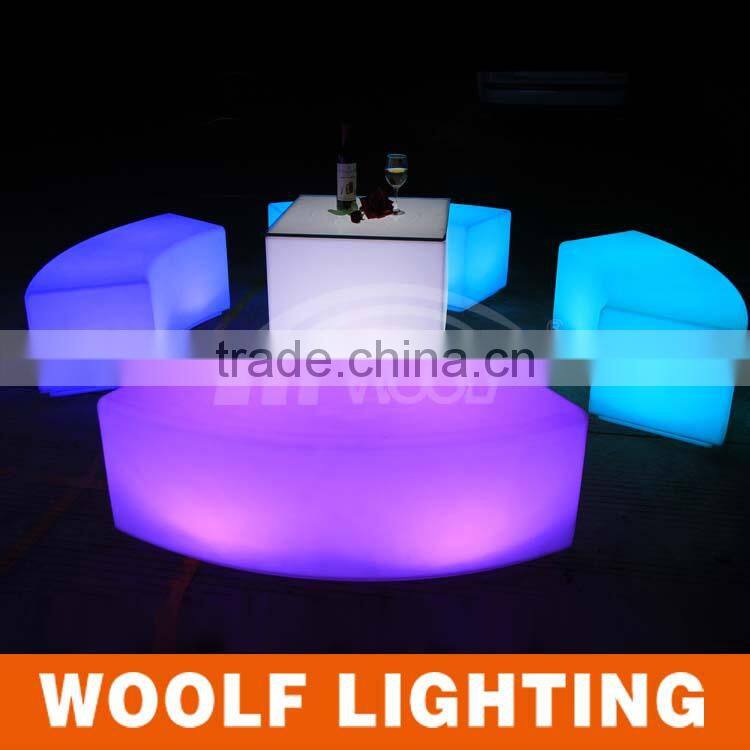 NEW design LED curved benches LED bar chair modern bar furniture