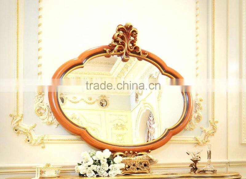 New Design French Rococo Bedroom Furniture Wooden Carving Dressing Makeup Table With Mirror/ Elegant Vanity Dresser Table Set
