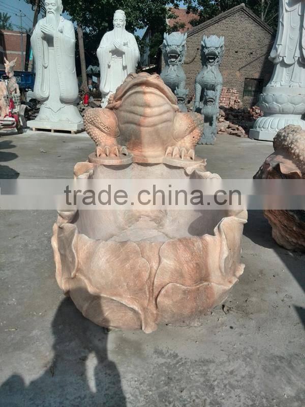 Garden decorative marble frog statue
