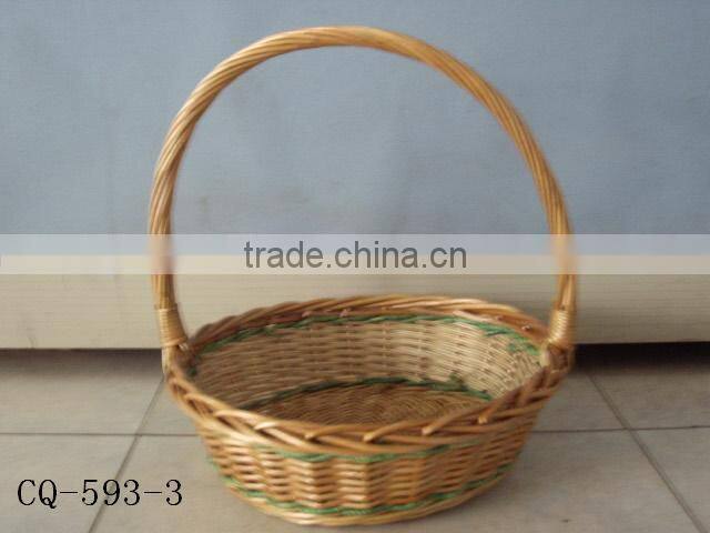small cheap lined willow wicker shopping basket wicker egg basket