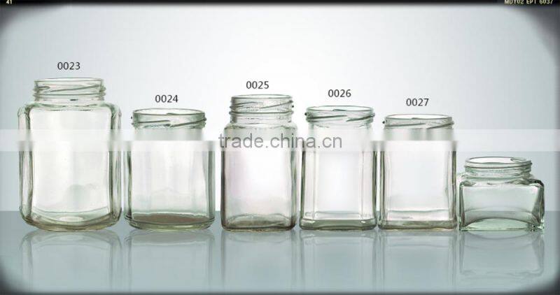 Transparent soda-lime glass stash mason jar with OEM lid