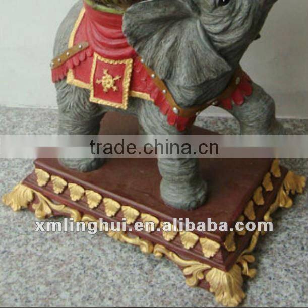 Cute Indian Style Polyresin Garden Elephant Planter For Sale