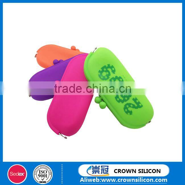 Cheap silicone purse wallet/ silicone coin purse/silicone pouch