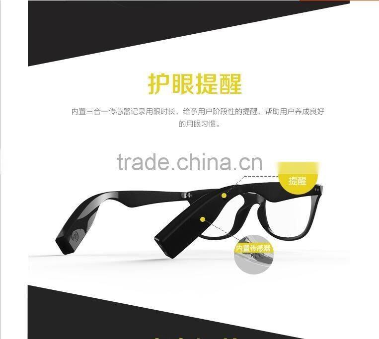 New Arrival Intelligent Bluetooth Eyewear Glasses With Pedometer/Call Remind/Selfie Shoot/Anti-lost Multifunction Smart Glasses
