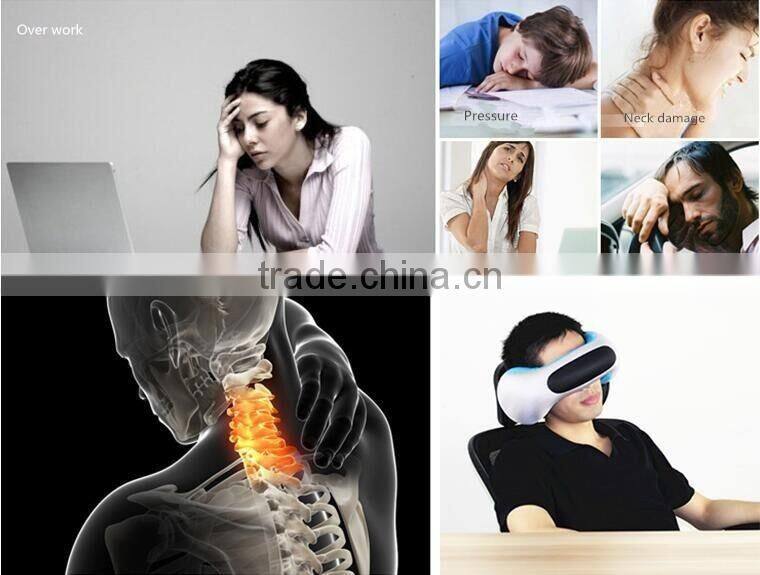 Round Portable Neck Pillow For Lunch Break/Travelling/ Neck Massage Music Pillow