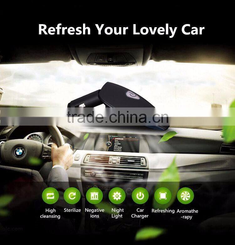 Car air purifier anion charge double USB besides smoke The car gift aromatherapy machine Car oxygen bar