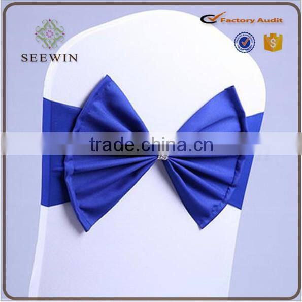 2016 Wholesale Spandex Chair Cover Bands With heart Buckle Spandex Chair Sash for wedding