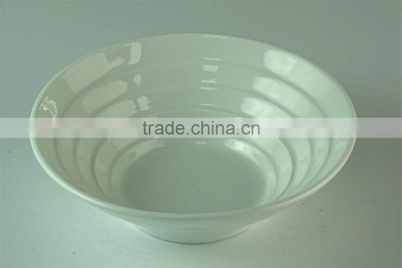 Wholesale China Funnel Shaped White Ceramic Bowl For Restaurant&Daliy Use
