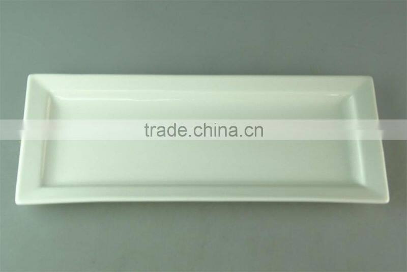 low price dinner plate, white porcelain dinner rectangle plate for wholesale in stock