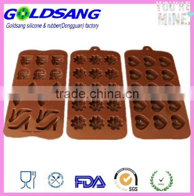 FDA grade Chocolate Cake Decorating Silicone Molds Candy Tools