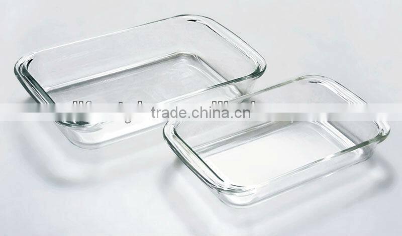 Rectangular Pyrex Bake Dish, High borosilicate Glass Bake plate