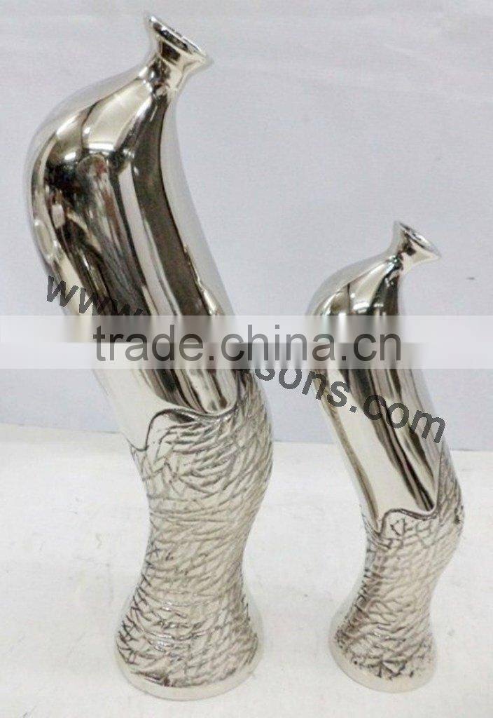 decorative metal flower vases for weddings